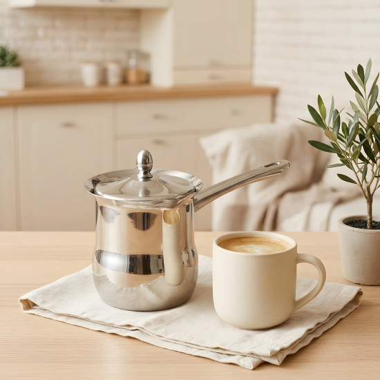 Stainless Steel Coffee Pot with Lid